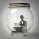 English,Businessman,Inside,Jar